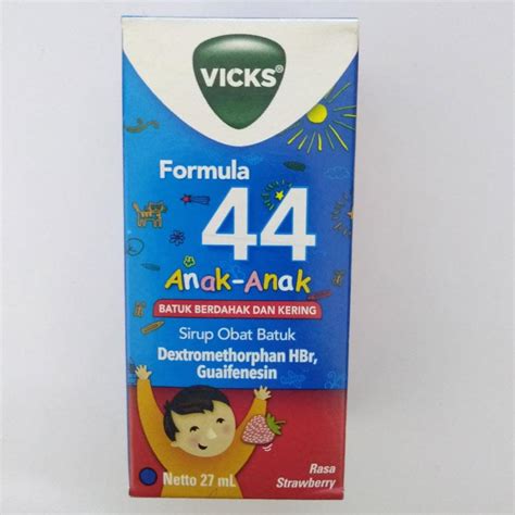 Jual Vicks Formula 44 Sirup Obat Batuk Anak Rasa Strawberry 27 Ml Di