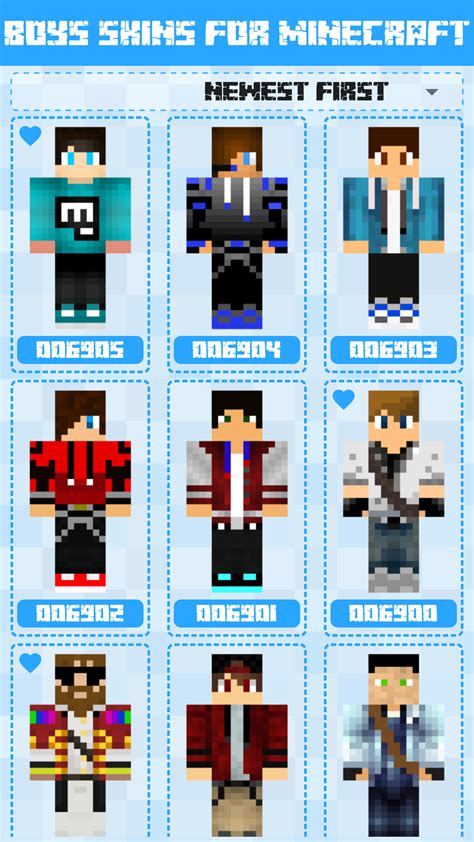Boys Skins For Minecraft Peukappstore For Android