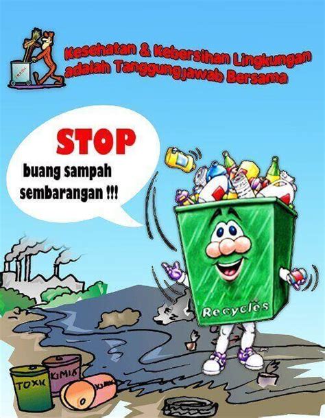 Poster Kebersihan Lingkungan Yang Mudah Digambar