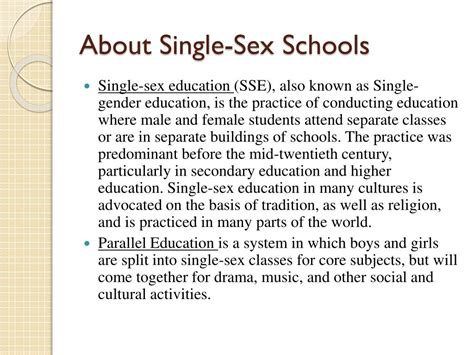 ppt single sex schools powerpoint presentation free download id 2640723