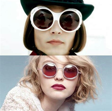 Pin By Mercedes Choque On Lily Rose Depp♡ Round Sunglass Women