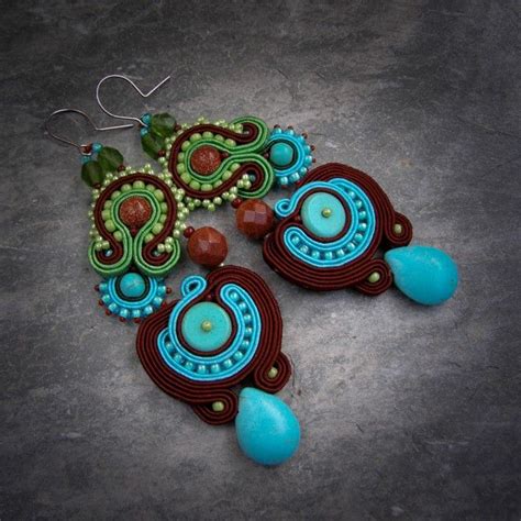 S A A D I A TANZANIA Soutache Jewelry Soutache Earrings Jewelry