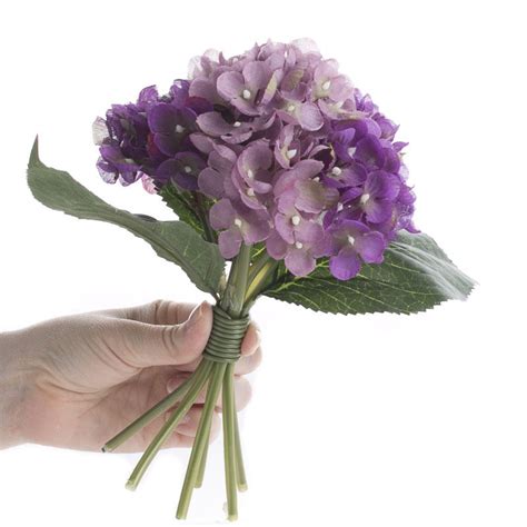 Good value artificial flowers, silk flowers, faux flowers centerpieces, artificial bouquets chans silk flowers miami 15420 sw 136th st, miami fl33196 Lavender and Purple Artificial Hydrangea Bouquet - Bushes ...