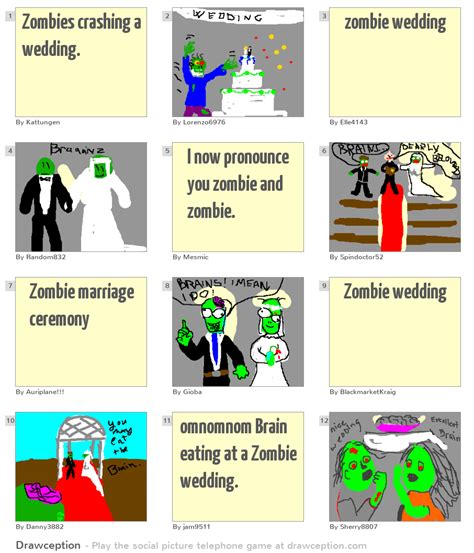 Zombies Crashing A Wedding Drawception