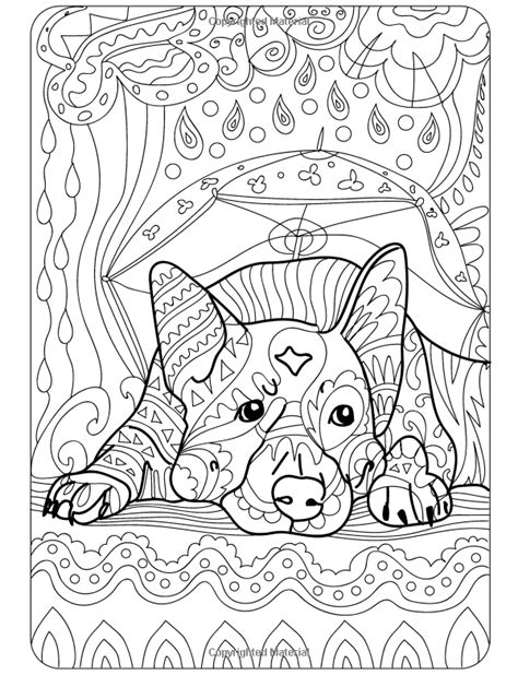 Detailed Dog Coloring Pages For Adults / The designs are beautiful and