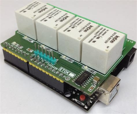 4 Channel Relay Shield For Arduino Uno Electronics Lab