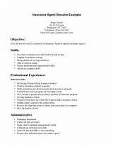Pictures of Resume For Insurance Agent