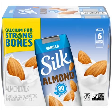 Silk Vanilla Almond Milk 6 Ct 8 Fl Oz Frys Food Stores