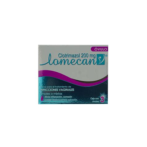 Lomecan Ovulos 200 Mg C 3 Ovulos Genomma Farmacias Roma