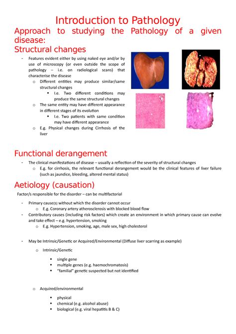 Introduction To Pathology Introduction To Pathology Approach To
