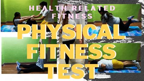 Physical Fitness Test Health Related Fitness Youtube