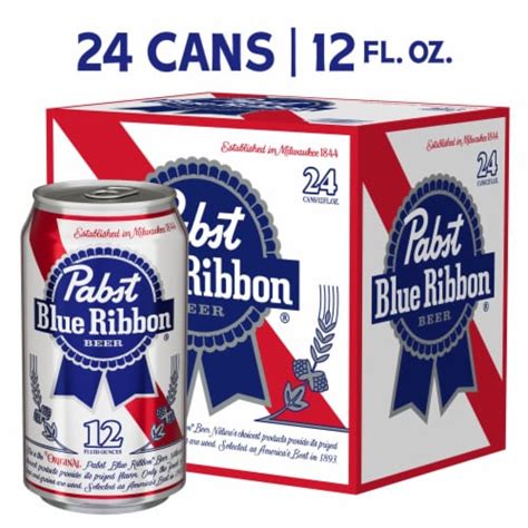 Pabst Blue Ribbon Beer 24 Cans 12 Fl Oz Frys Food Stores