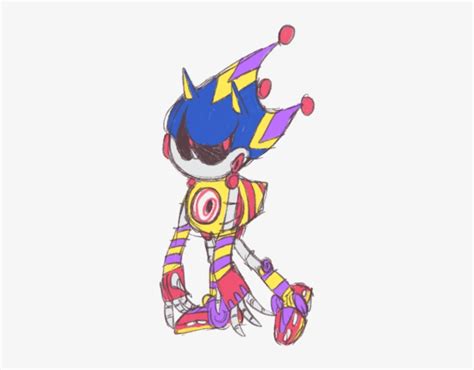 Metal Sonic In His Sonic Rivals 2 Jester Costume With Sonic Rivals