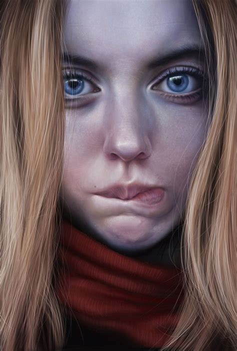 Elena Sai Digital Painting Portrait Art Girl Art