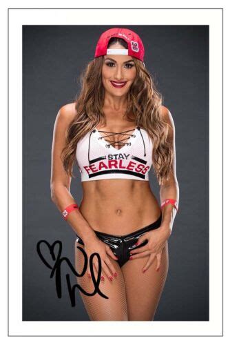 Nikki Bella Signed Autograph Photo Signature Gift Print Wwe Wrestling Diva Ebay