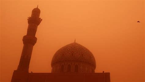 Dust Storm Turns Iraq Skies Into Orange Artwork Photos News Firstpost