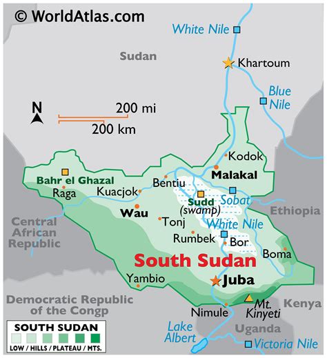 Political Map Of South Sudan My XXX Hot Girl