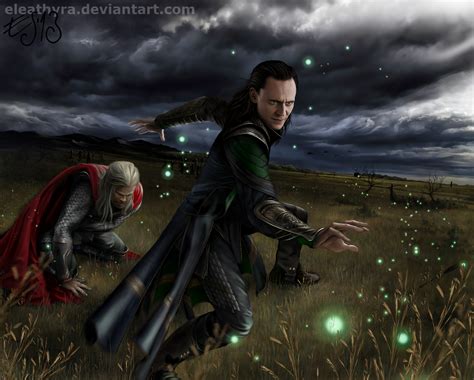 Thor And Loki By Eleathyra On Deviantart