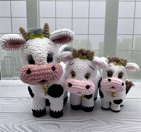 Crochet pattern in English Funny cow Amigurumi Сow plush | Etsy in 2021