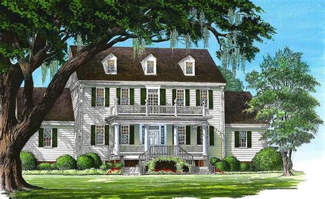 Plan 32562WP Colonial Home With 2 Story Family Room In 2021 Colonial