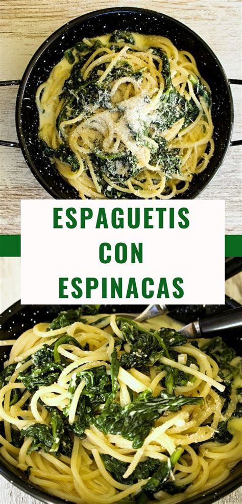 Espaguetis Con Espinacas © ⇒ VÍdeo Receta ⇐ Receta Pasta Con