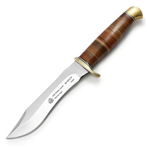 Buy Puma Sgb Buffalo Hunter Stacked Leatrher Fixed Blade Knife Leather