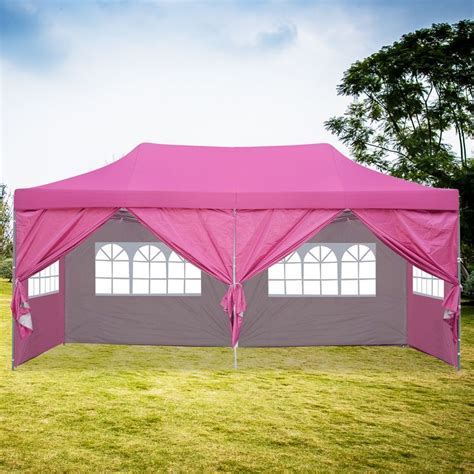 Ainfox 10x20 Ft Pop Up Canopy Tent Wedding Party Heavy Duty Instant