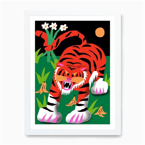 Tiger Art Print By Frank The Kook Fy
