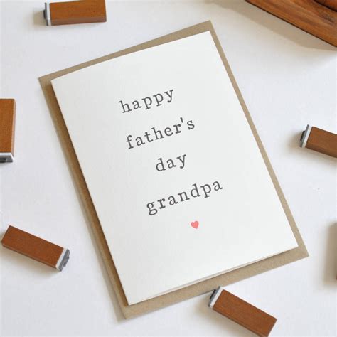 Happy Fathers Day Grandad Or Grandpa Card By The Two Wagtails