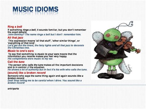 Idioms Related To Music Materials For Learning English