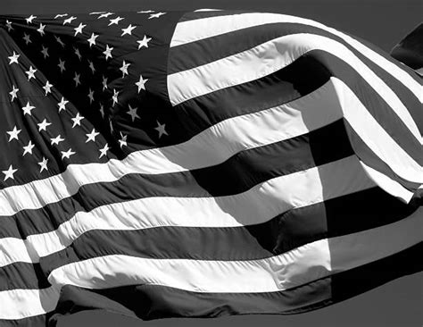 Black And White American Flag Stock Photos, Pictures & Royalty-Free