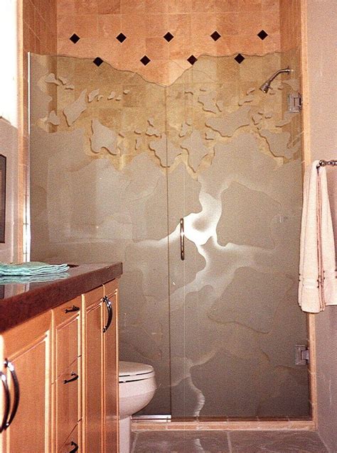 Brkwy Gls Shower Enclosures Etched Glass Eclectic Decor Free Nude Porn Photos
