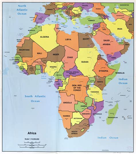 Africa Map With Countries And Capitals Labeled United States Map