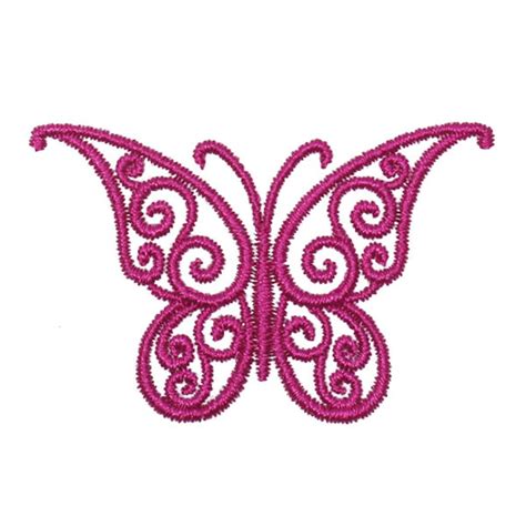 Floral Butterfly Embroidery Design Instant Download Pes Dst Etsy