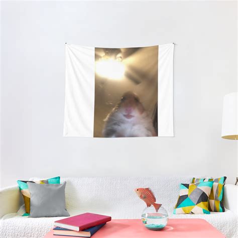 Staring Hamster Meme Tapestry By Memesndeams Redbubble
