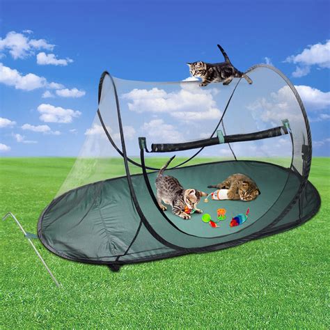Pet Soft Playpen Cat Dog Mesh Outdoor Enclosure Portable Cage Play Tent