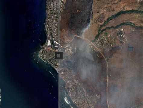 Interactive Maui Wildfire Map Before And After Photos Of Lahaina Show