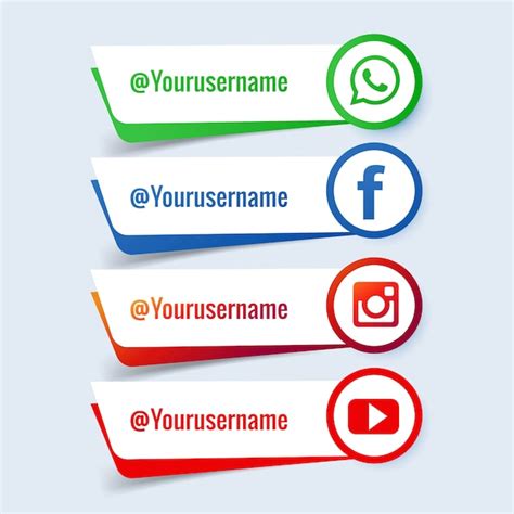 Free Vector Social Media Banner Set