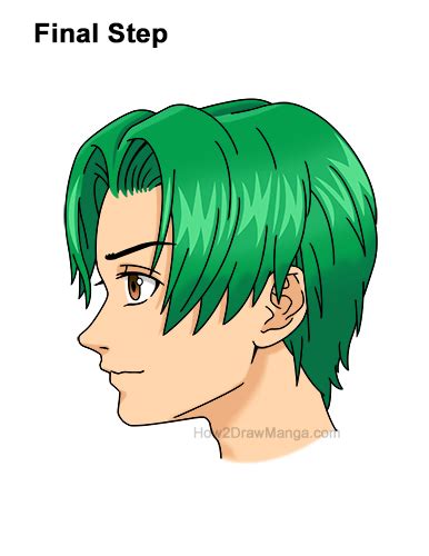 How To Draw Anime Boy Hair Side View How To Draw Hair From Real Life