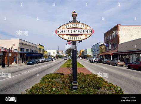 Historic Downtown Kissimmee Florida Fl Stock Photo Alamy
