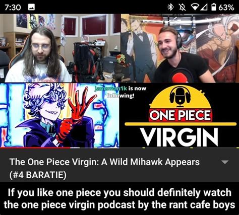 One Piece Virgin The One Piece Virgin A Wild Mihawk Appears W If You Like One Piece You Should