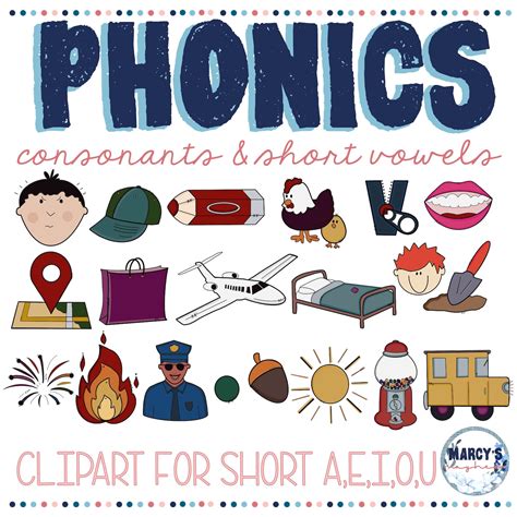 Phonics Clipart Consonants And Short Vowel Sounds Phonics Etsy Uk