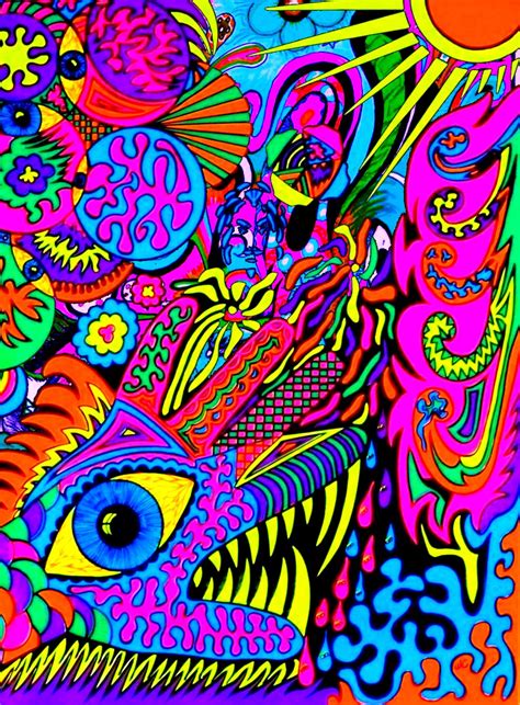 Psychedelic Drawings Psychedelic Tapestry Psychedelic Colors Trippy
