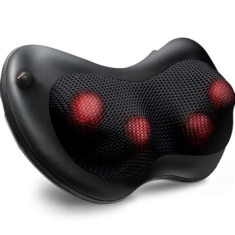 Dr Physio Usa Electric Shiatsu Cushion For Full Body Neck Massager Machine Black