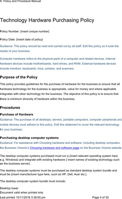 Download Policy Manual Template Word For Free Page 7 Formtemplate