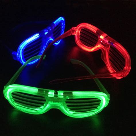 fluorescent blinds modes led glasses light up shades dj glasses luminous lighting rave carnival