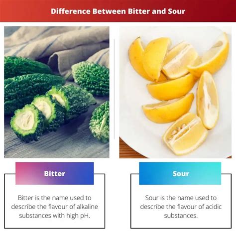 bitter vs sour difference and comparison