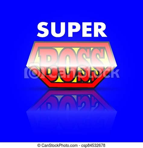 Super Boss Logo Vector Art Illustration Canstock