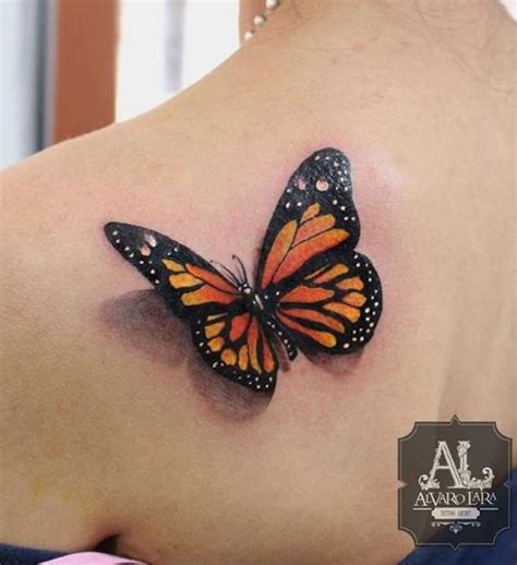 Colored tattoo with really cool shading make the tattoo look like it is 3d. 3D Butterfly Tattoo | Girl Tattoos | Pinterest | 3d ...