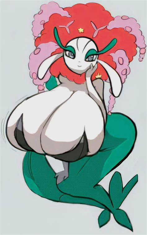 Rule 34 Acrylictoon Anthro Female Female Only Florges Game Freak Gray Eyes Huge Breasts Large